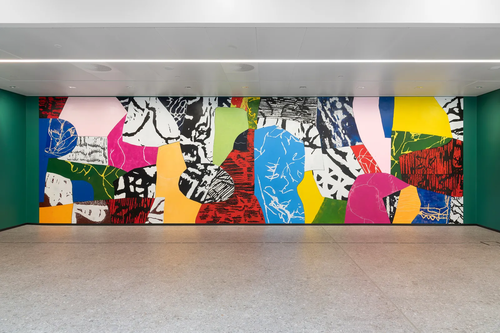 Et ekspressivt, fargesterkt, abstrahert uttrykk, der man skal kunne se noe nytt hele tiden. Som et stort puslespill på veggen.