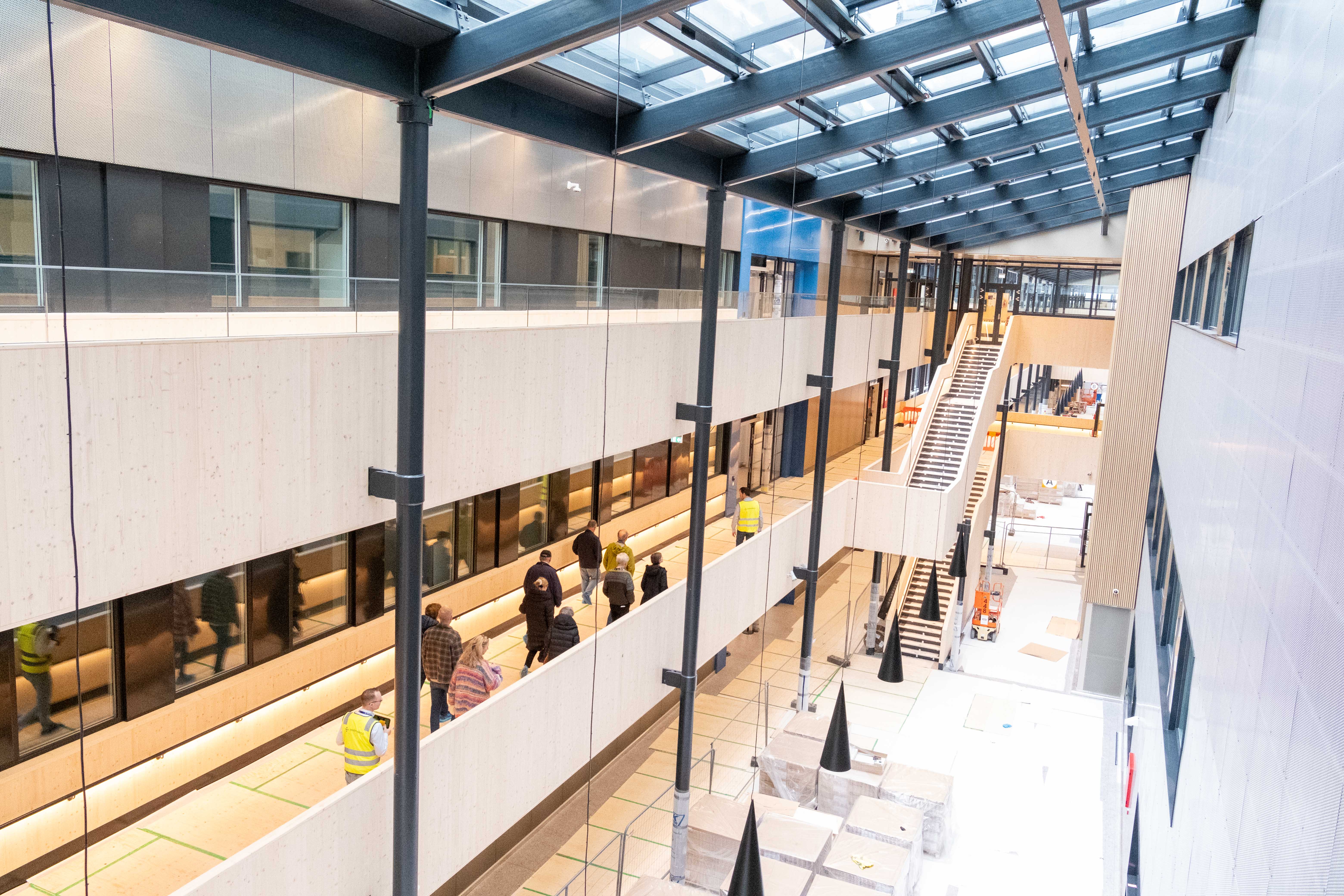 En høy vinkel av en bygning