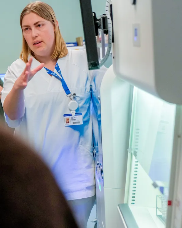 En lege på et sykehus