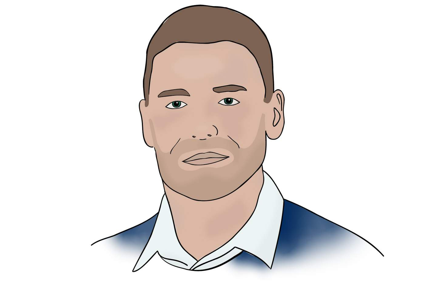 En person med hvit skjorte