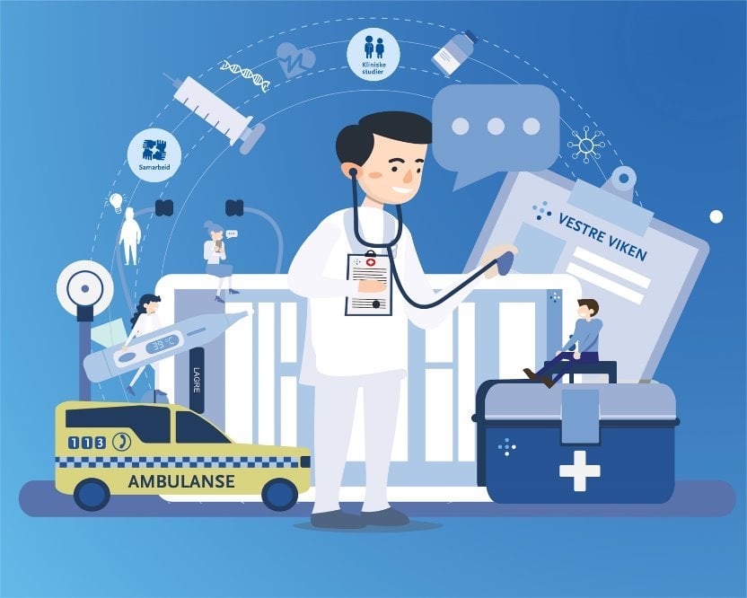 En person i hvit frakk