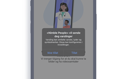 Skjermbilde for mottak av varslinger