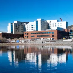 nytt sykehus Drammen sett fra fjorden