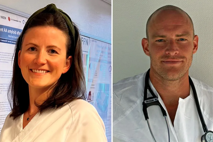 En mann og en kvinne som smiler