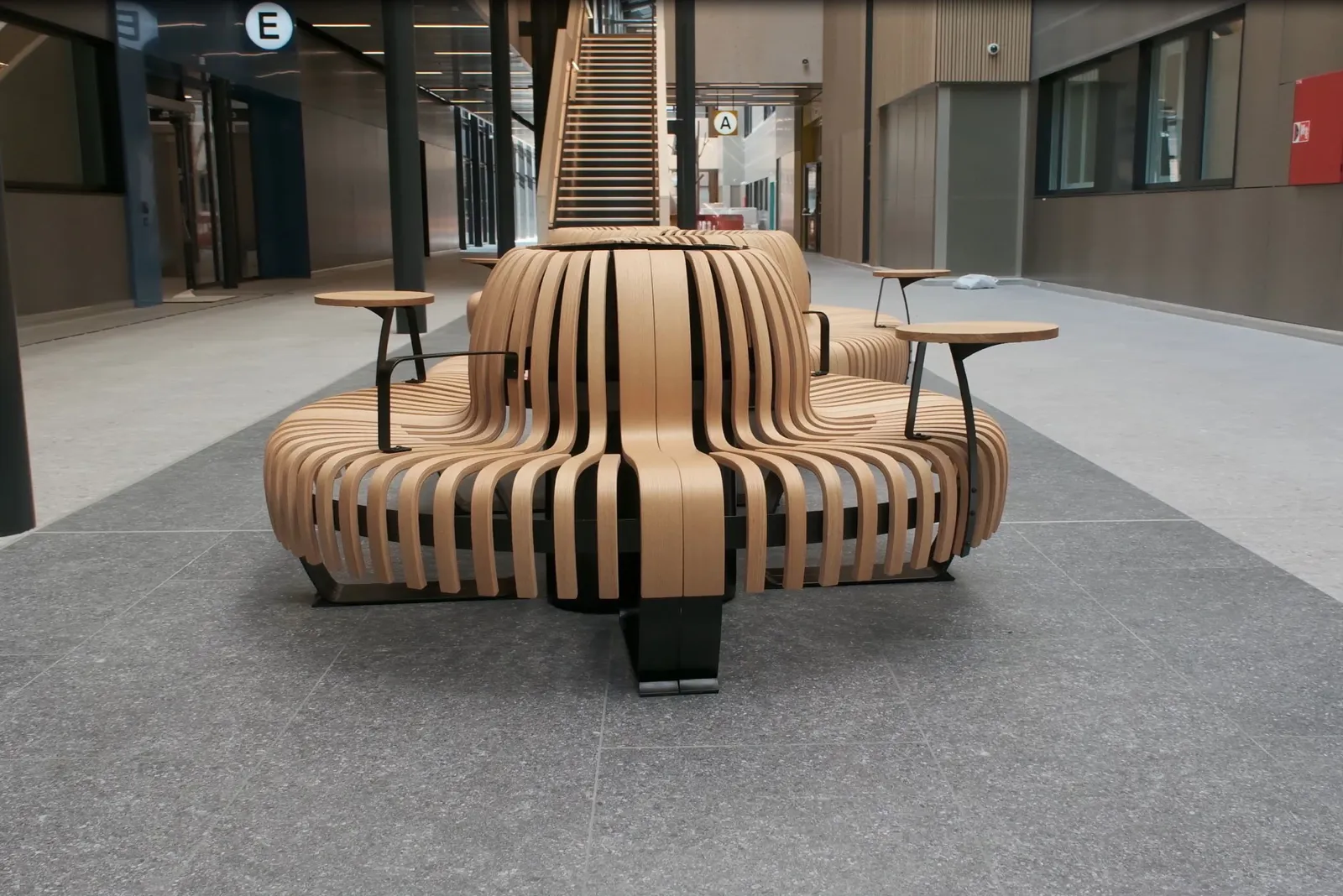 A chair in a building