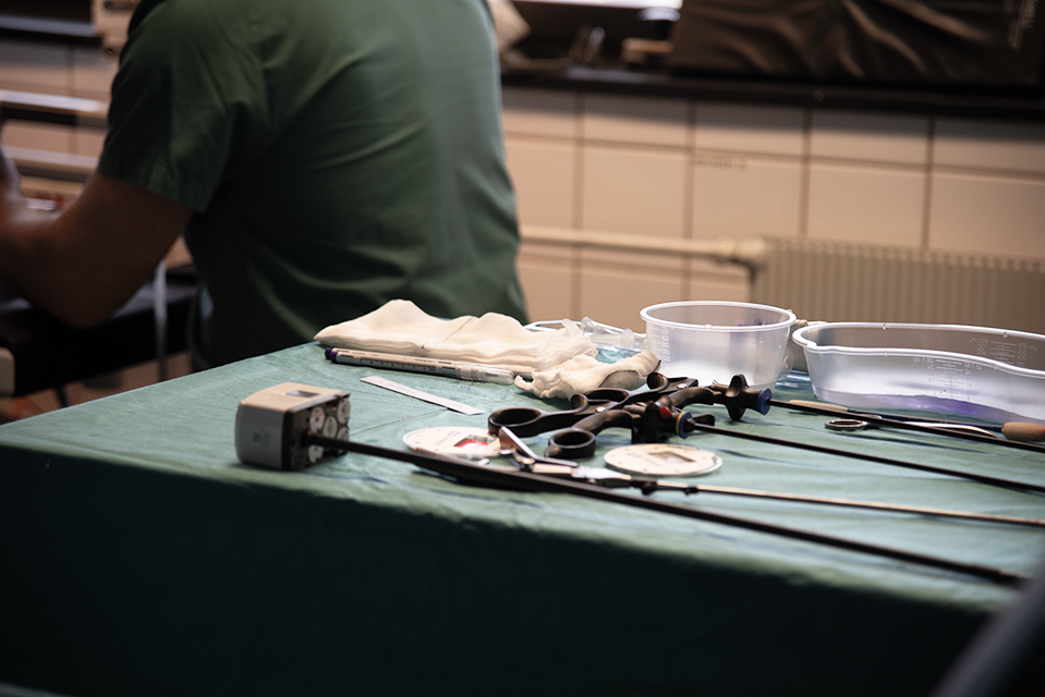 En person som spiller et spill