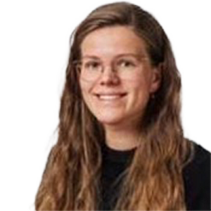 En person med langt hår