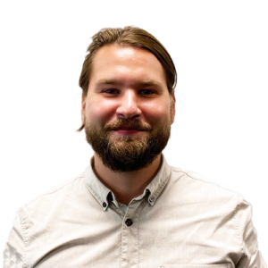 En mann med skjegg