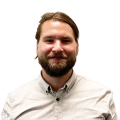 En mann med skjegg