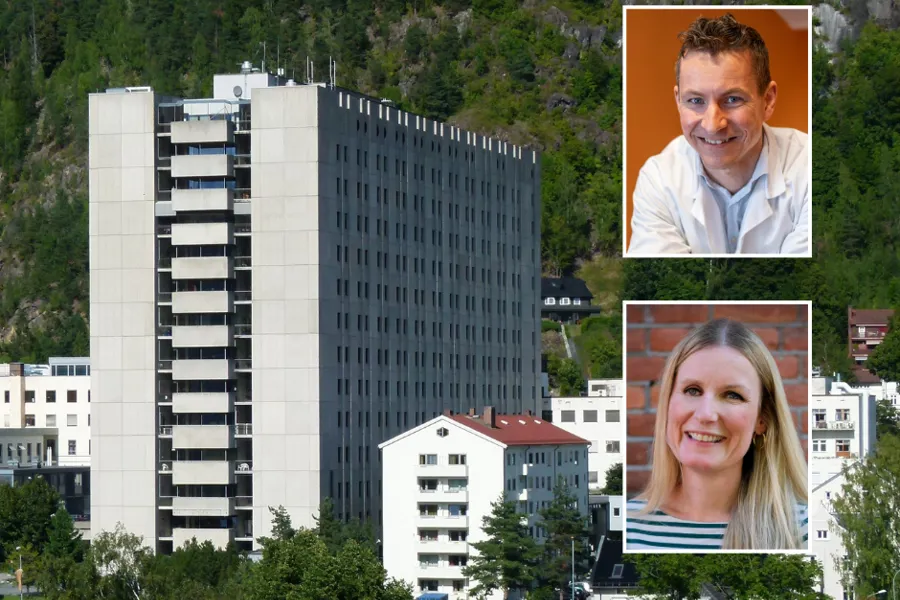 En collage av en mann og en kvinne