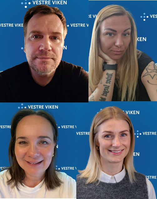 En collage av mennesker