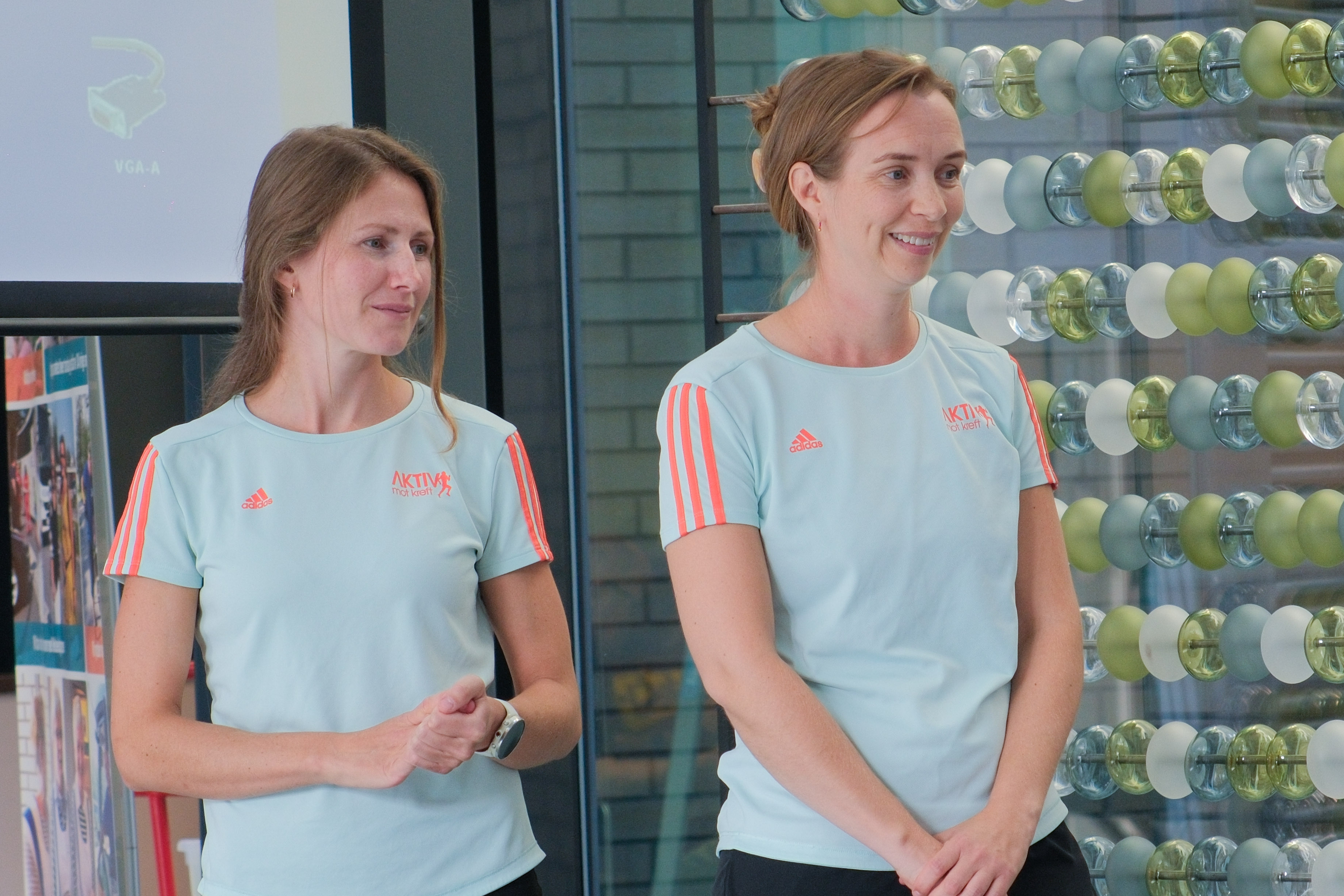 Et par kvinner i et rom