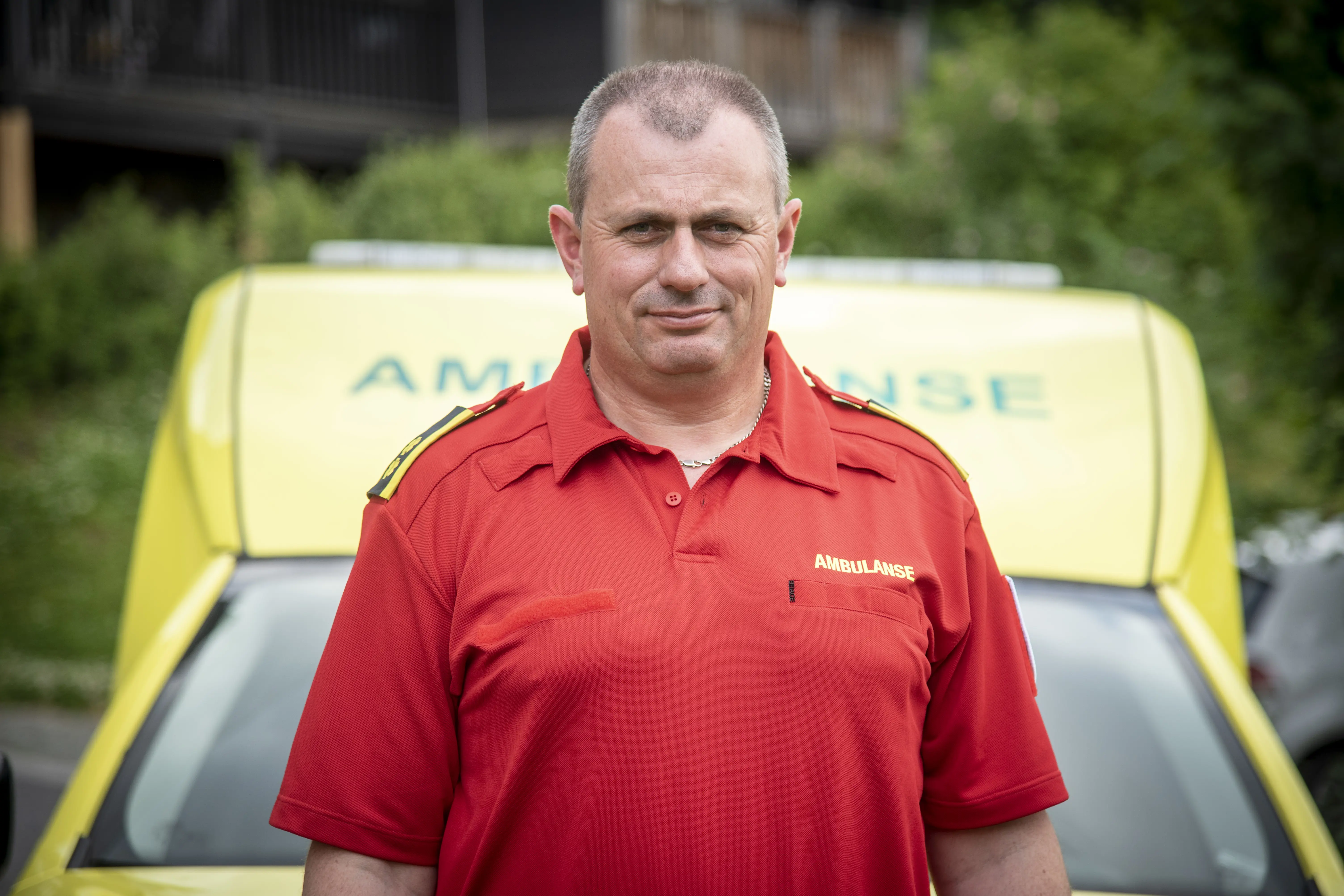 FØRSTE PÅ PLASS: Ambulansearbeider Joar Tolpinrud var i den første ambulansen som kom frem til Utøykaia.