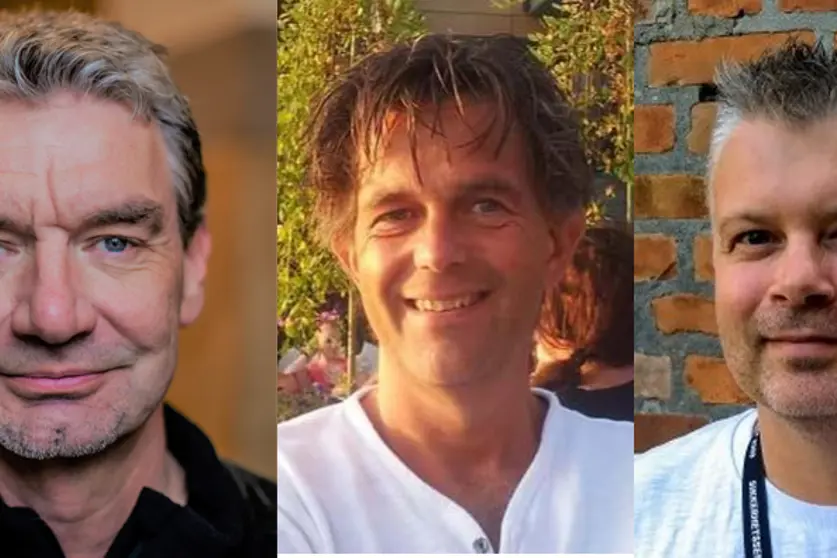 Portrettfoto av de tre forskerne i forskerteamet.