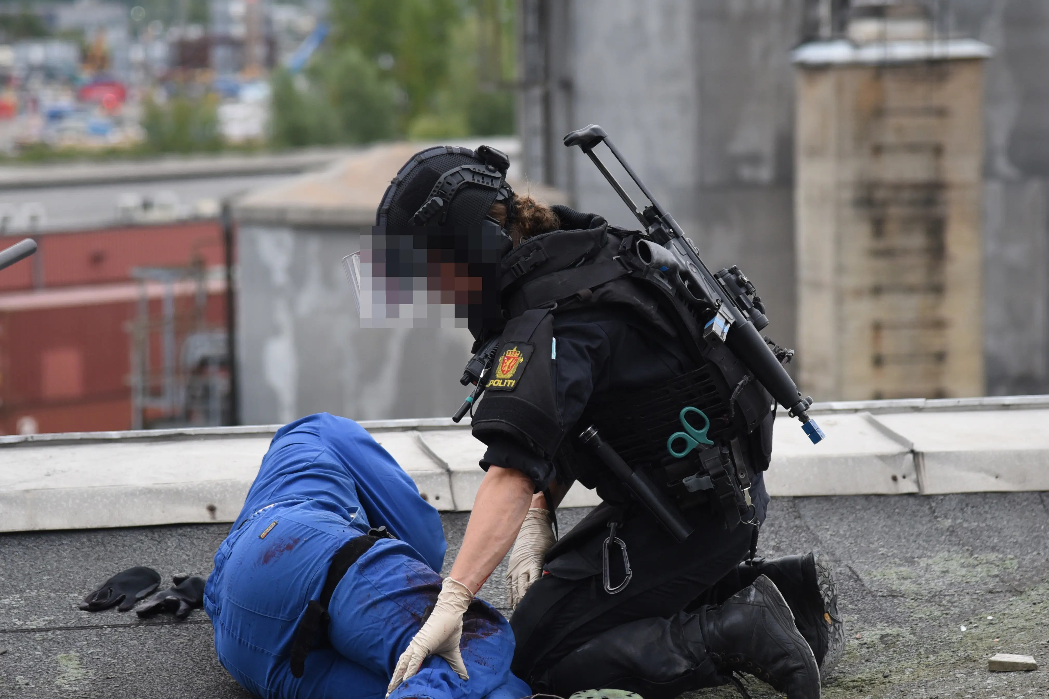 Bilder fra Plivo-øvelse i Drammen 2. september.