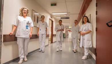Kristin Staib, Tina Winterstad, Irene Boon Pedersen, Mathilde Skogseide og Maya Bass