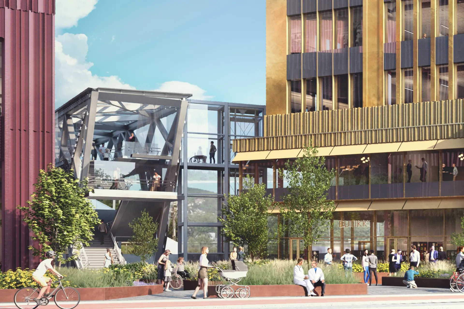 Illustrasjonsbilde gangbro fra Brakerøya