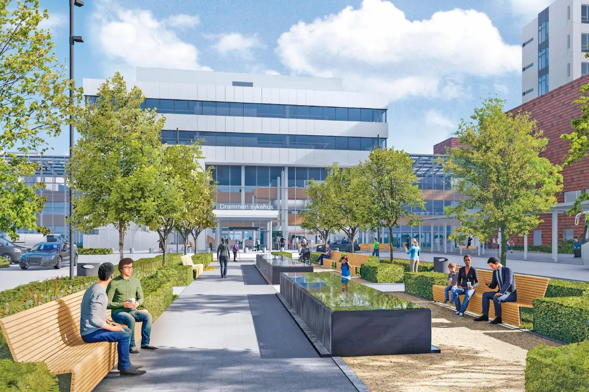 Hovedinngang nytt sykehus