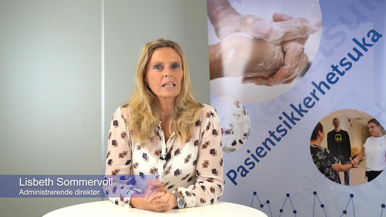 Bilde fra introfilm med Lisbeth Sommervoll.
