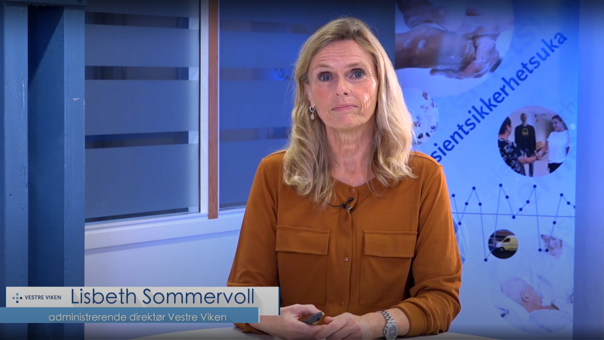 Bilde fra introfilm med Lisbeth Sommervoll.