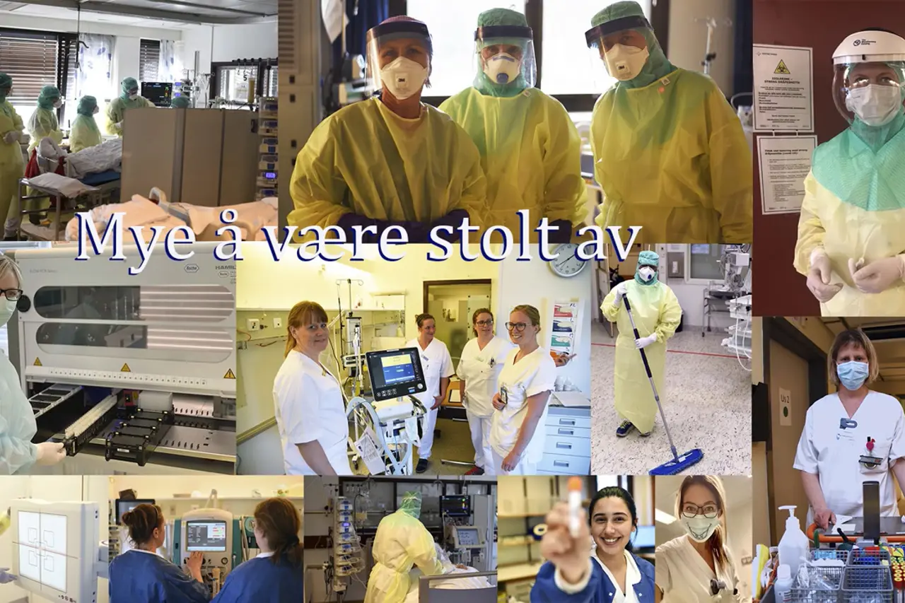 Bilde fra film med ansatte i Vestre Viken.