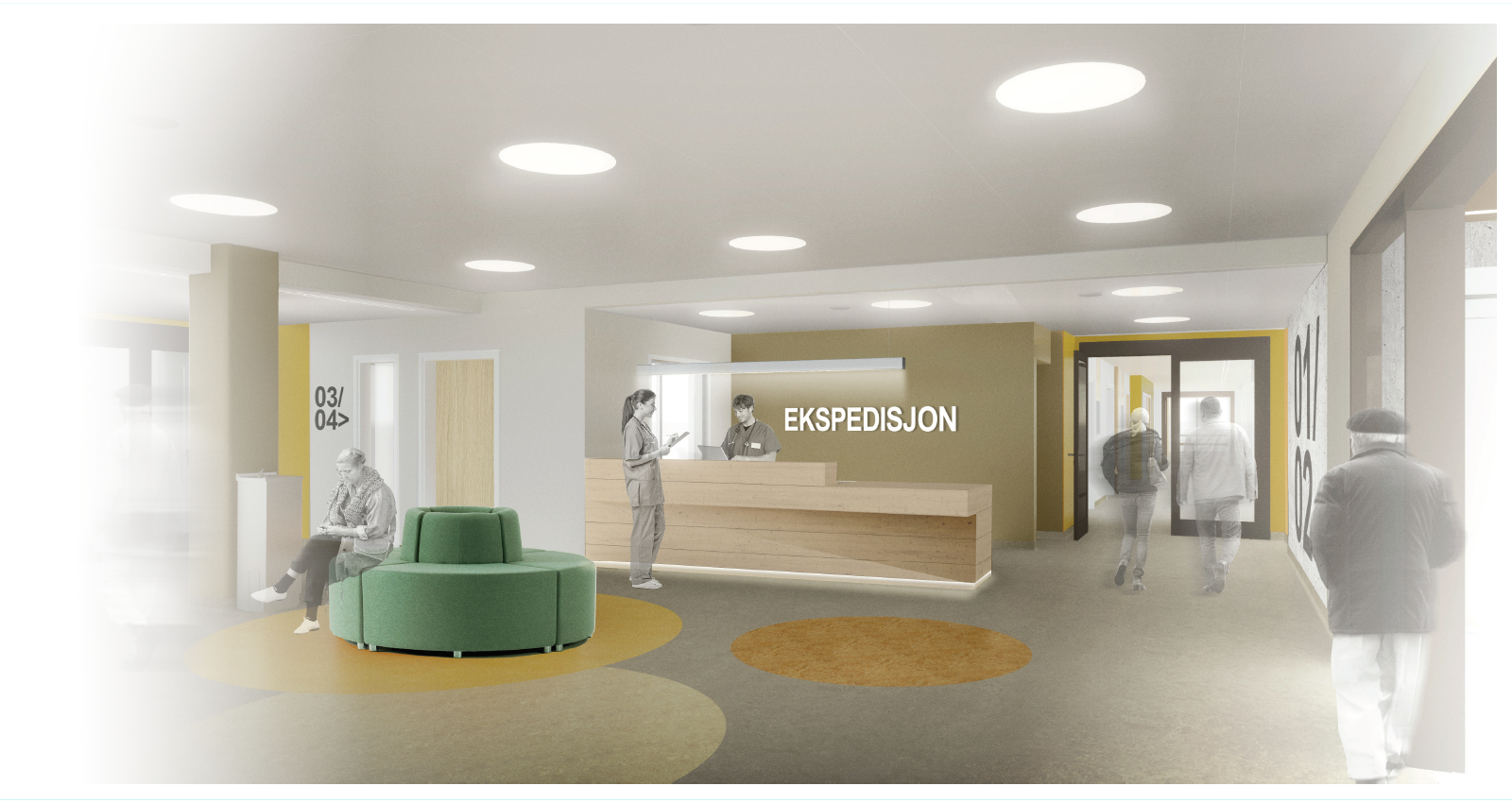 Illustrasjon ekspedisjon sengebygg