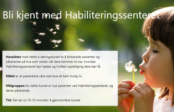 Bli kjent med habiliteringssenteret