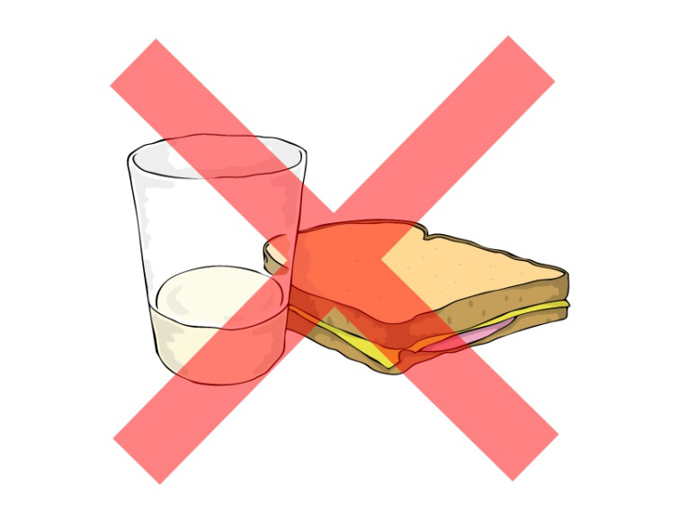 Mat er ikke lov før man skal ha narkose.