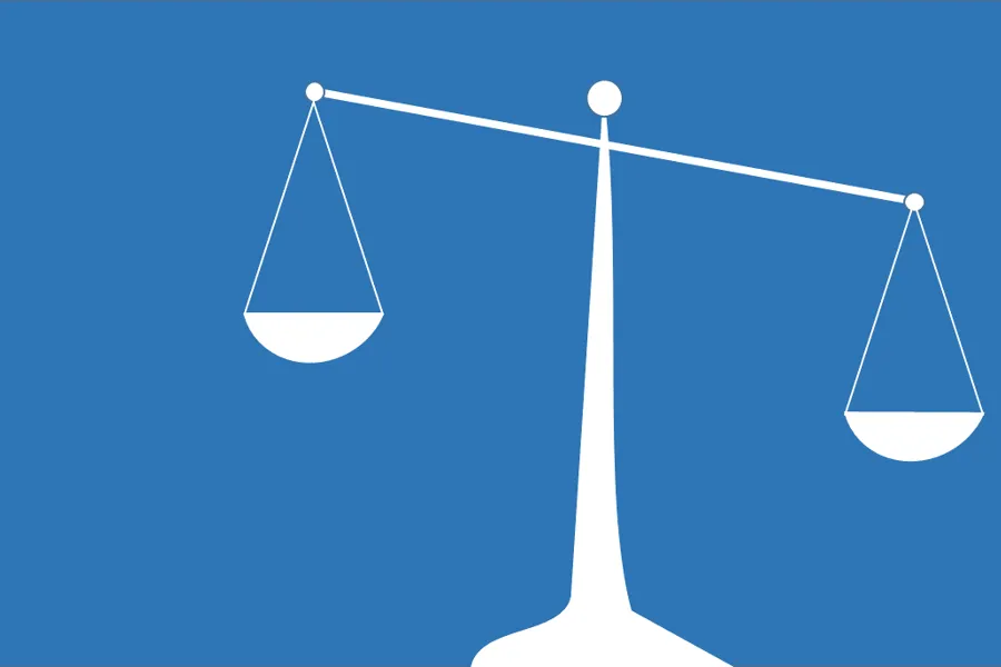 Illustrasjon av vektskål