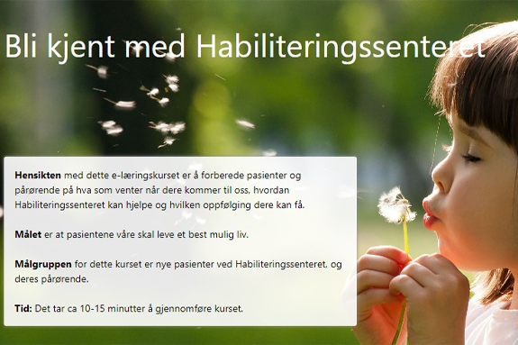 Et barn som blåser en løvetann