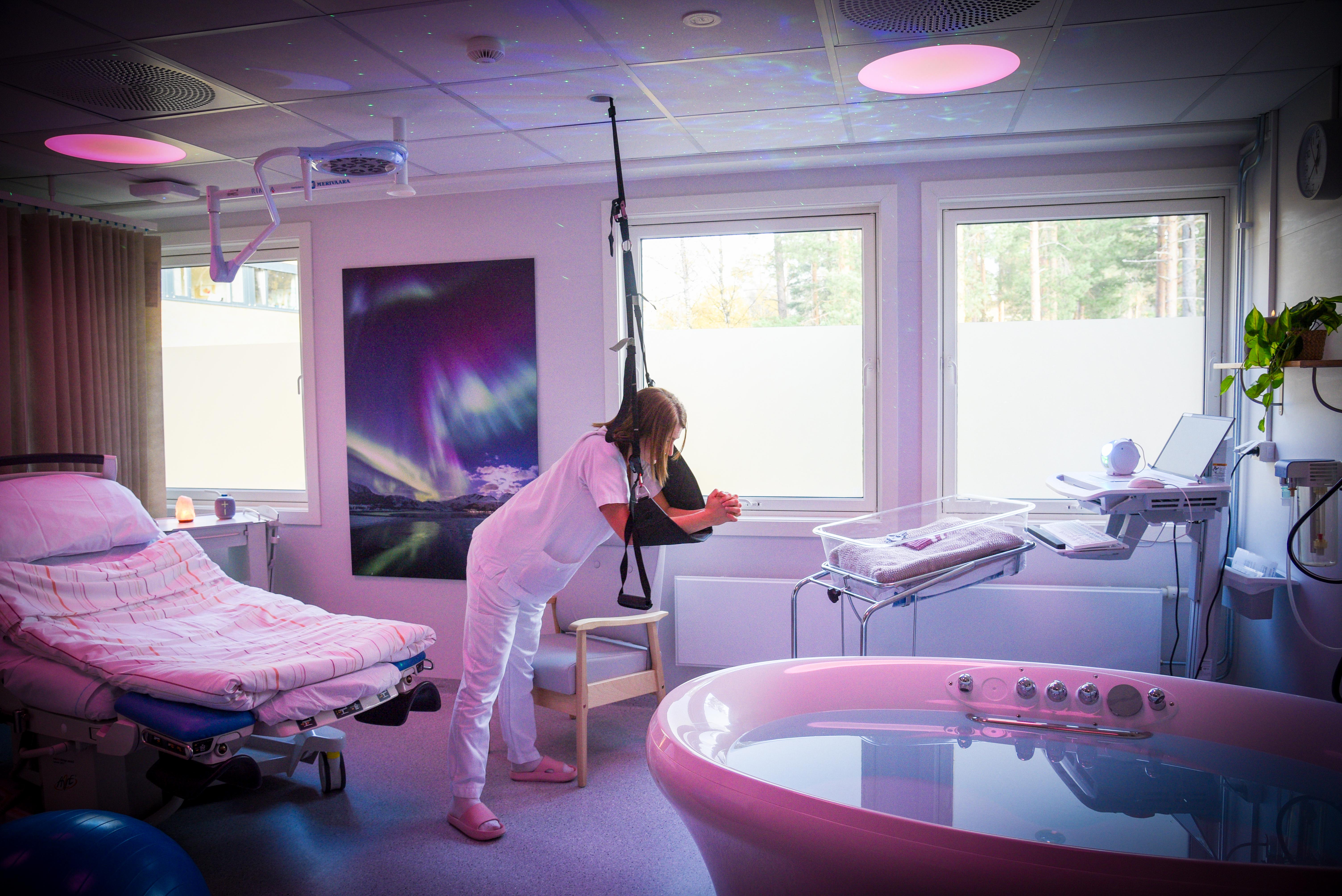 En person på et sykehusrom