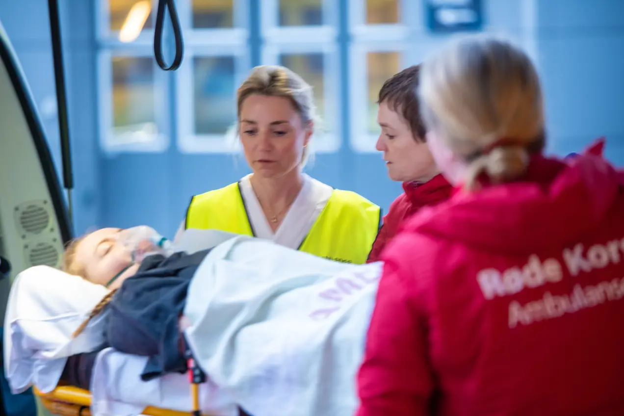 En person i en sykehusseng